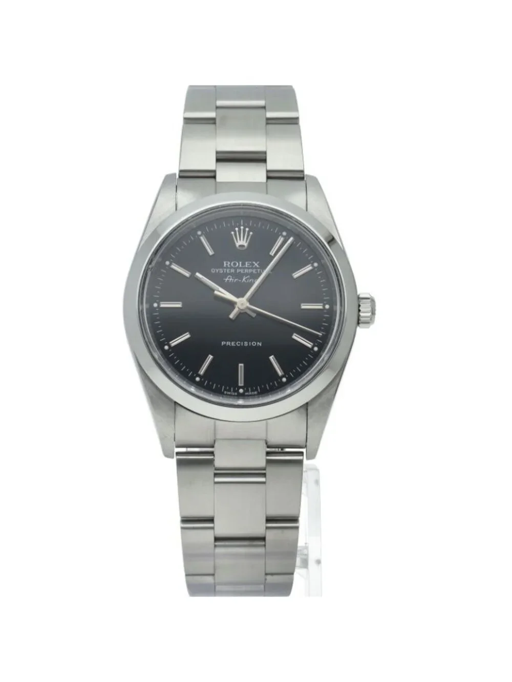 Rolex Air King SS Watch Black OH